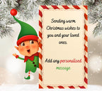 Christmas Message Personalised Candle | Fun Christmas Decoration | Cute Christmas Message Gift | Christmas Countdown Candle | Custom Candle Etsy