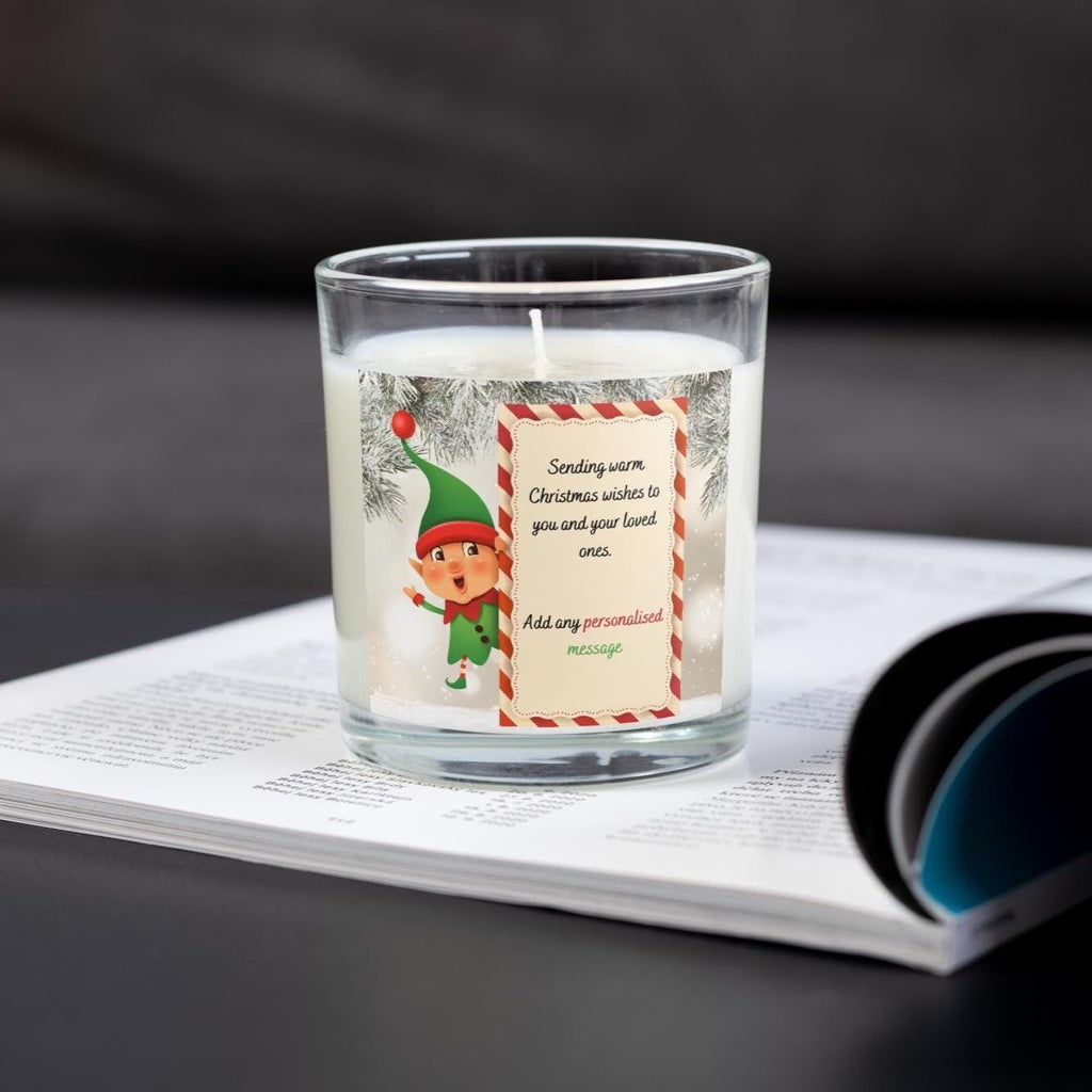 Christmas Message Personalised Candle | Fun Christmas Decoration | Cute Christmas Message Gift | Christmas Countdown Candle | Custom Candle Etsy