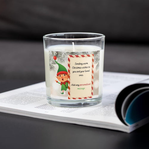 Christmas Message Personalised Candle | Fun Christmas Decoration | Cute Christmas Message Gift | Christmas Countdown Candle | Custom Candle Etsy