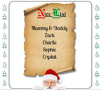 Christmas Nice List Personalised Candle | Custom Nice List Gift | Novelty Santa Nice List Christmas Gift for Family | Christmas Decoration Etsy