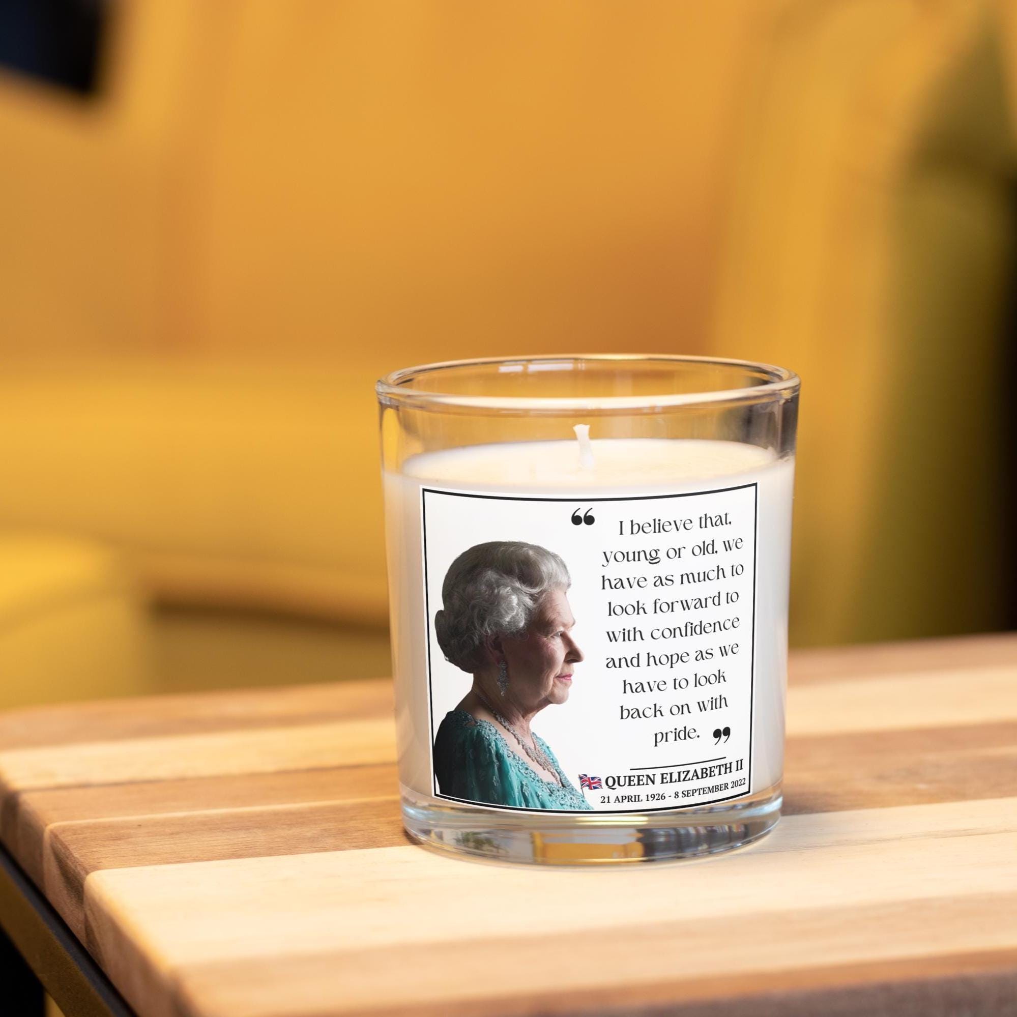 Queen Elizabeth II Quote Personalised Candle | In Memory of Queen Elizabeth Gift | Royal Tribute Candle | Queen Elizabeth Monarch Candle Etsy
