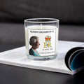 Queen Elizabeth II Personalised Candle | Royal Tribute Candle | Memorial Keepsake with Portrait & Crown Emblem | Regal Gift for Royal Fans Etsy