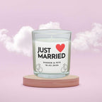 Just Married Message Personalised Candle | Wedding Day Candle | Gift for Bride & Groom | Mr and Mrs Candle | Wedding Day Candle Keepsake Etsy