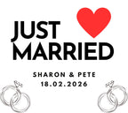 Just Married Message Personalised Candle | Wedding Day Candle | Gift for Bride & Groom | Mr and Mrs Candle | Wedding Day Candle Keepsake Etsy