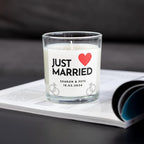 Just Married Message Personalised Candle | Wedding Day Candle | Gift for Bride & Groom | Mr and Mrs Candle | Wedding Day Candle Keepsake Etsy