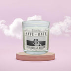 Save the Date Wedding Personalised Candle | Wedding Invitation Photo Message Gift | Novelty Upcoming Wedding Candle | Any Date & Message Etsy
