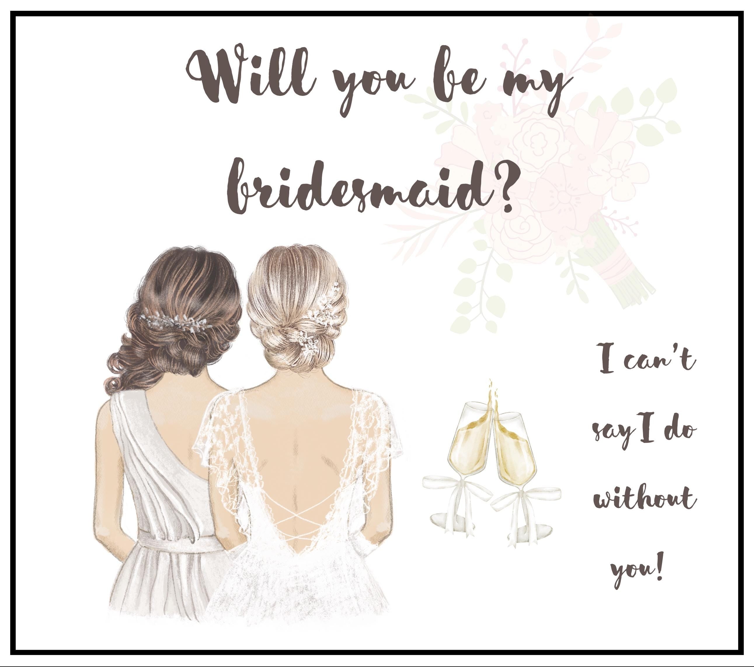 Will You Be My Bridesmaid Personalised Candle | Bridal Party Décor | Maid Of Honour Proposal | Custom Bridal Party Gift | Bridesmaid Gift Etsy