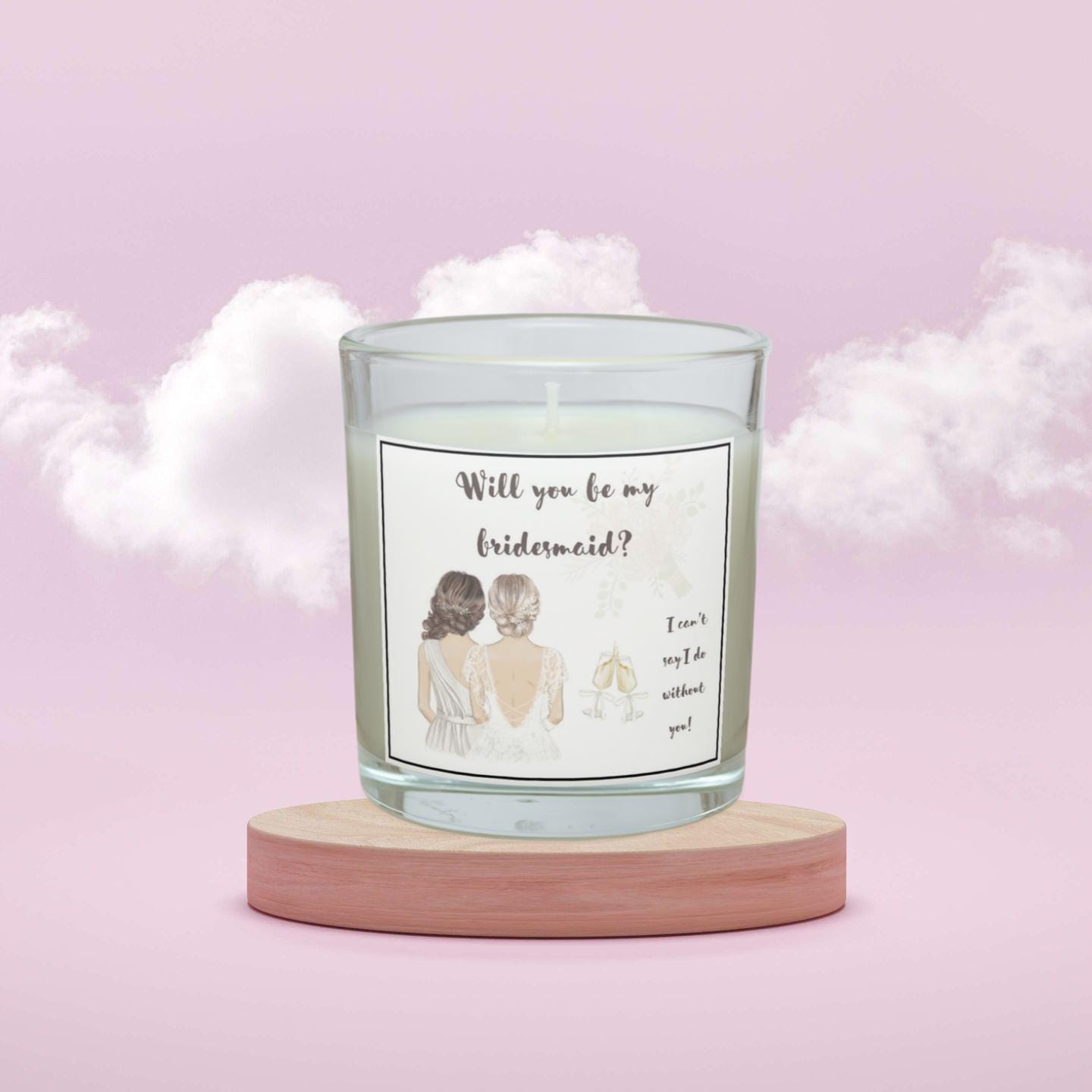 Will You Be My Bridesmaid Personalised Candle | Bridal Party Décor | Maid Of Honour Proposal | Custom Bridal Party Gift | Bridesmaid Gift Etsy