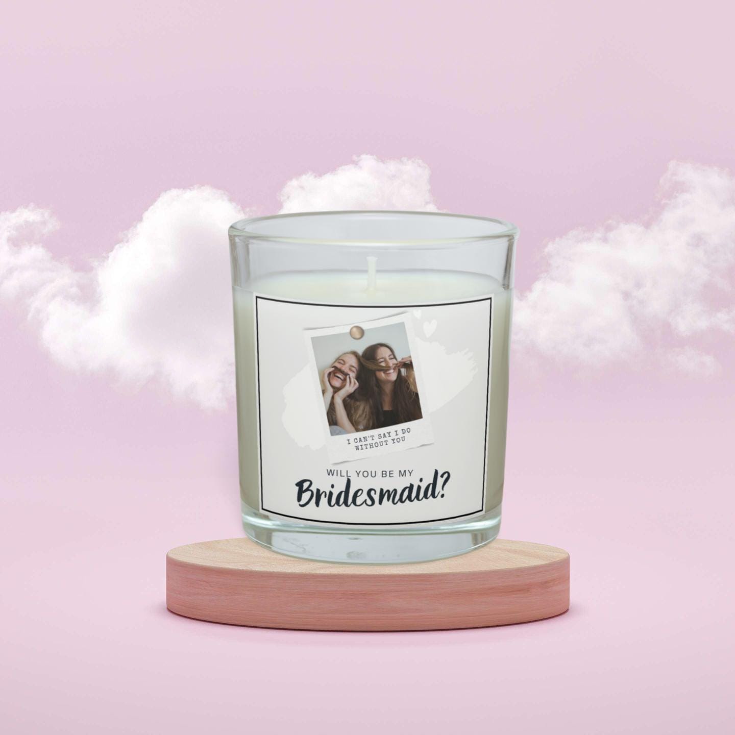 Be My Bridesmaid Personalised Candle | Bridesmaid Invitation Message Gift | Bridal Party Decorations | Will You Be My Bridesmaid Candle Gift Etsy