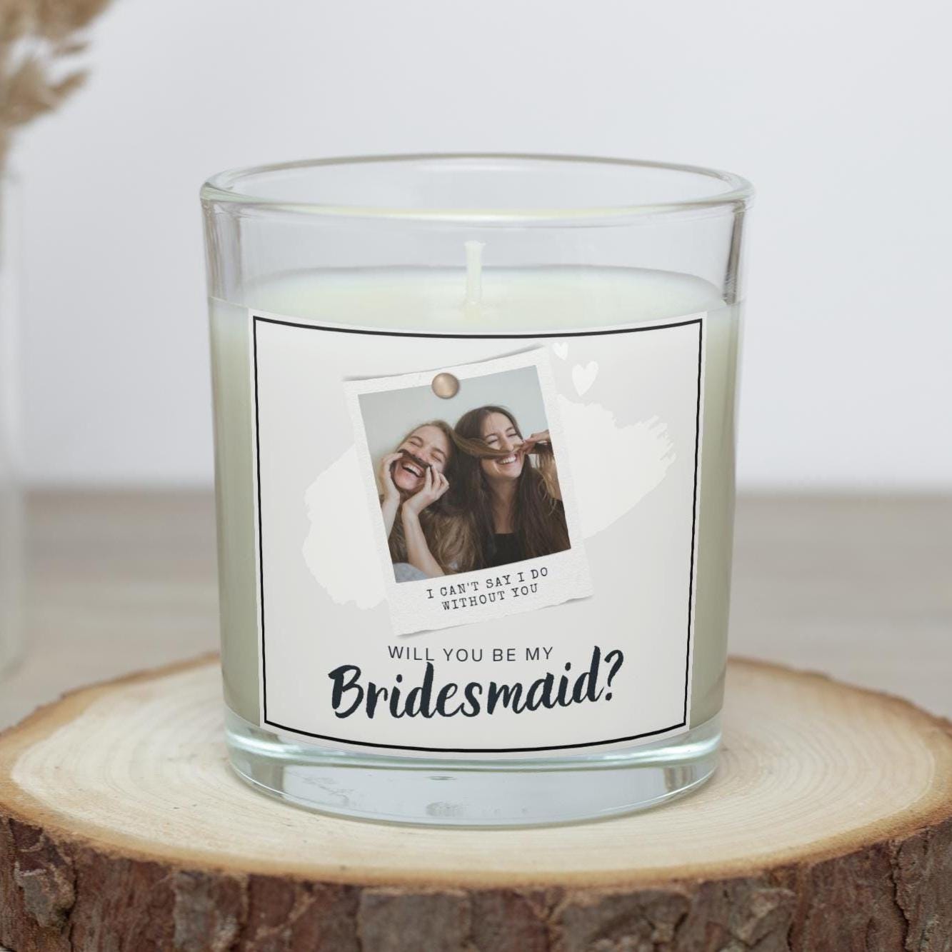 Be My Bridesmaid Personalised Candle | Bridesmaid Invitation Message Gift | Bridal Party Decorations | Will You Be My Bridesmaid Candle Gift Etsy