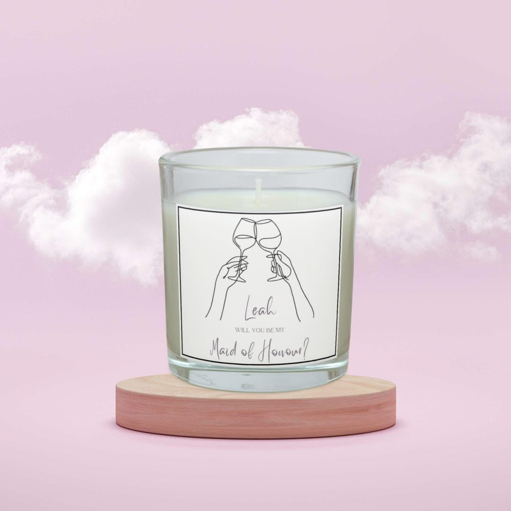 Will You Be My Maid Of Honour Personalised Candle Gift | Custom Bridal Proposal Gift | Bridal Party Décor | Maid Of Honour Custom Candle Etsy