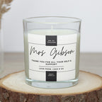 Number 1 Teacher Personalised Candle | Best Gifts for Teacher | Teacher Present | Thank You Teacher | School Leavers | Best Teacher Message Etsy