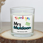 Thank You Teacher Personalised Candle | Gift for Teacher | Thank You Teacher Gift | Teacher School Gift | End of Year Teacher Appreciation Etsy
