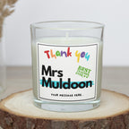 Thank You Teacher Personalised Candle | Gift for Teacher | Thank You Teacher Gift | Teacher School Gift | End of Year Teacher Appreciation Etsy