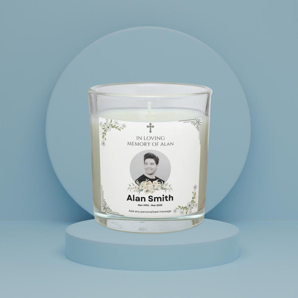 Memorial Name & Photo Personalised Candle, Remembrance Gift, Memorial Candle, Sympathy Candle Gift, Bereavement, Memory Photo Message Gifts Etsy