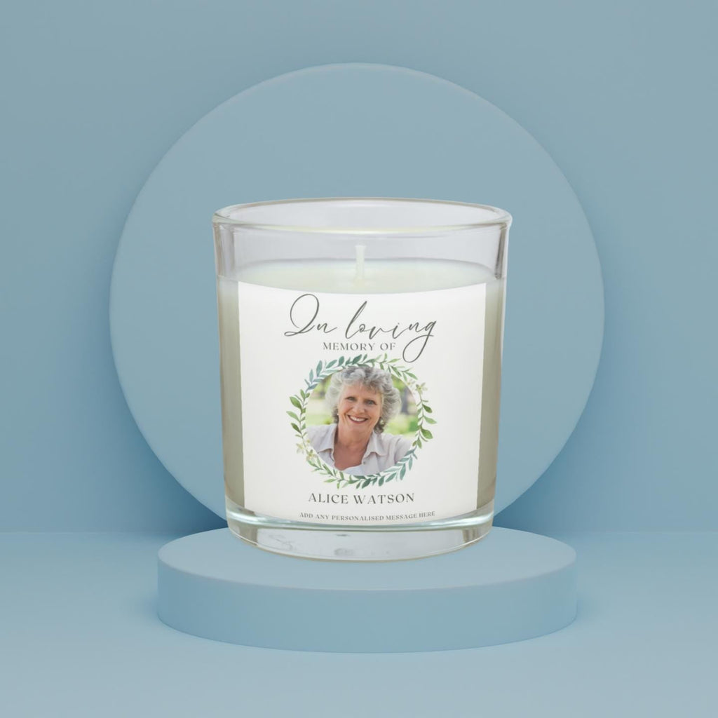 In Loving Memory Personalised Candle with Photo & Message | Remembrance Candle with Name, Dates | Sympathy Gift | Memorial Tribute | RIP Etsy