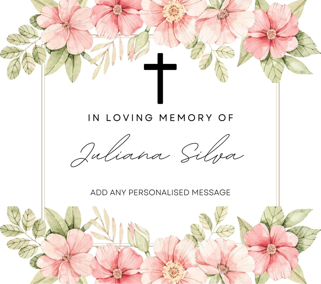 In Loving Memory Personalised Candle | Memorial Candle & Cross | Sympathy Gift | Remembrance Tribute | RIP Keepsake | Custom Message Candle Etsy