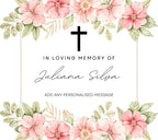 In Loving Memory Personalised Candle | Memorial Candle & Cross | Sympathy Gift | Remembrance Tribute | RIP Keepsake | Custom Message Candle Etsy