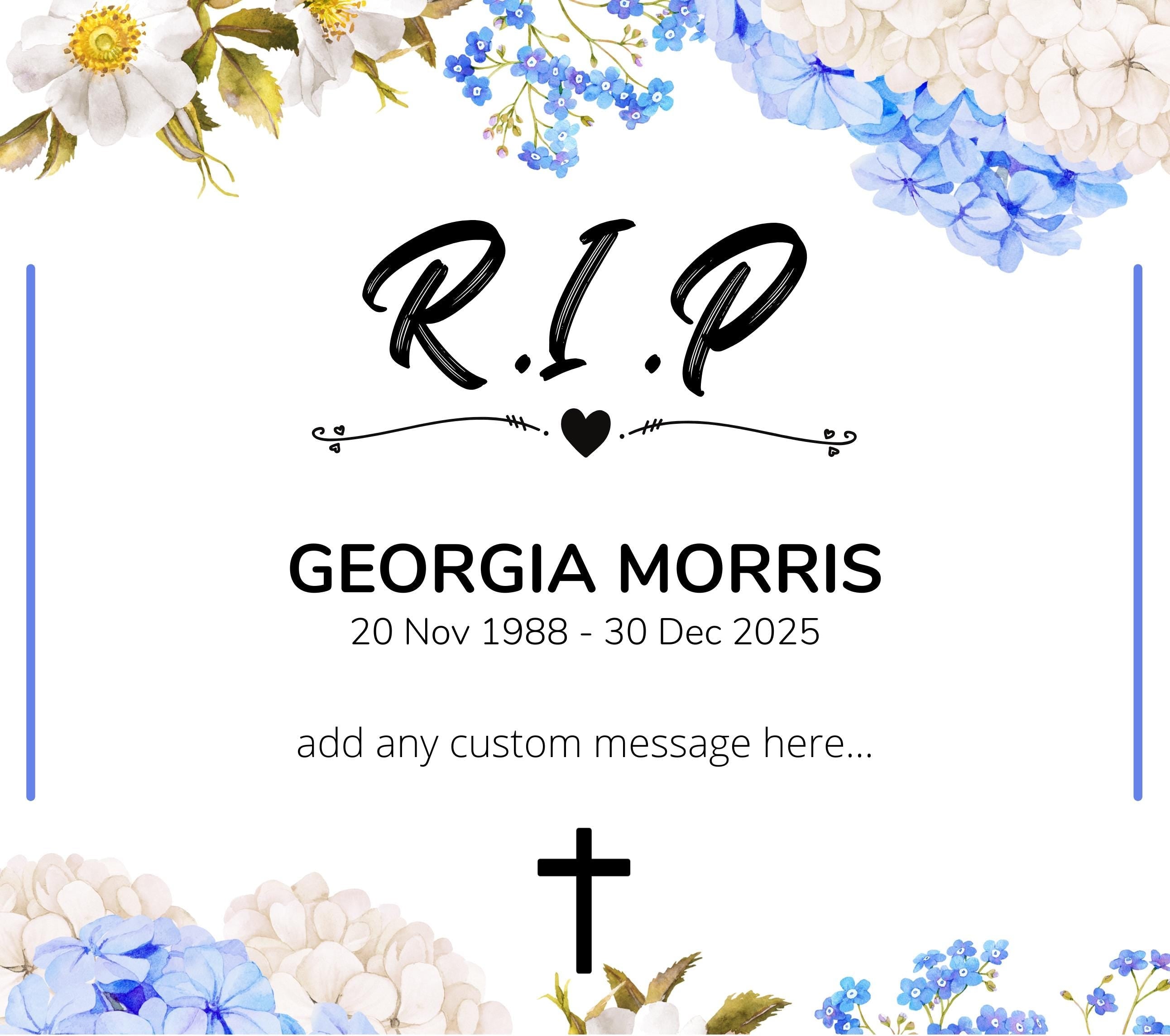 RIP Personalised Candle | In Loving Memory Candle with Name, Dates & Message | Memorial Tribute | Sympathy Gift | Remembrance Candle | RIP Etsy