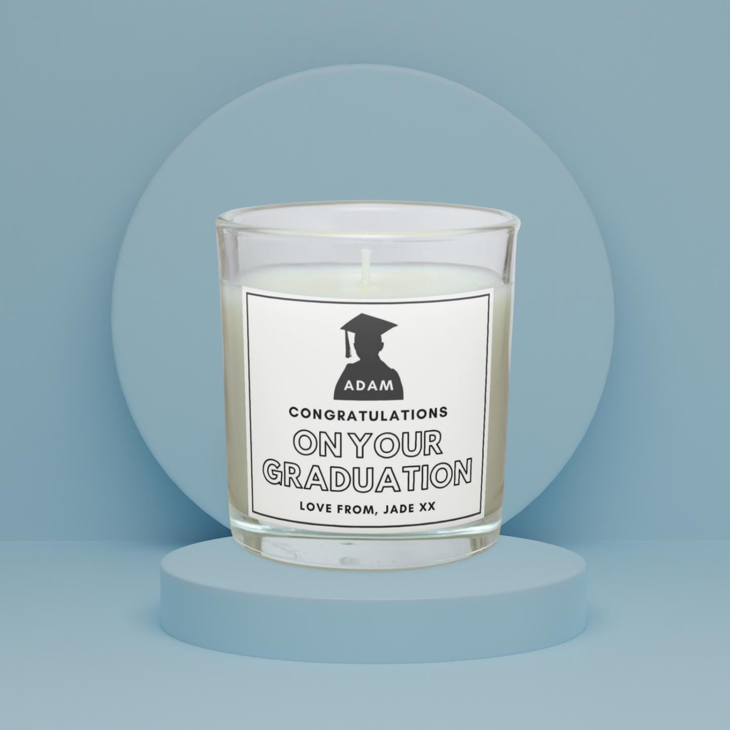 Graduation Congratulations Personalised Candle | Gifts for Graduation | Student Gifts | University Gifts | Congratulations Graduation Gifts Etsy