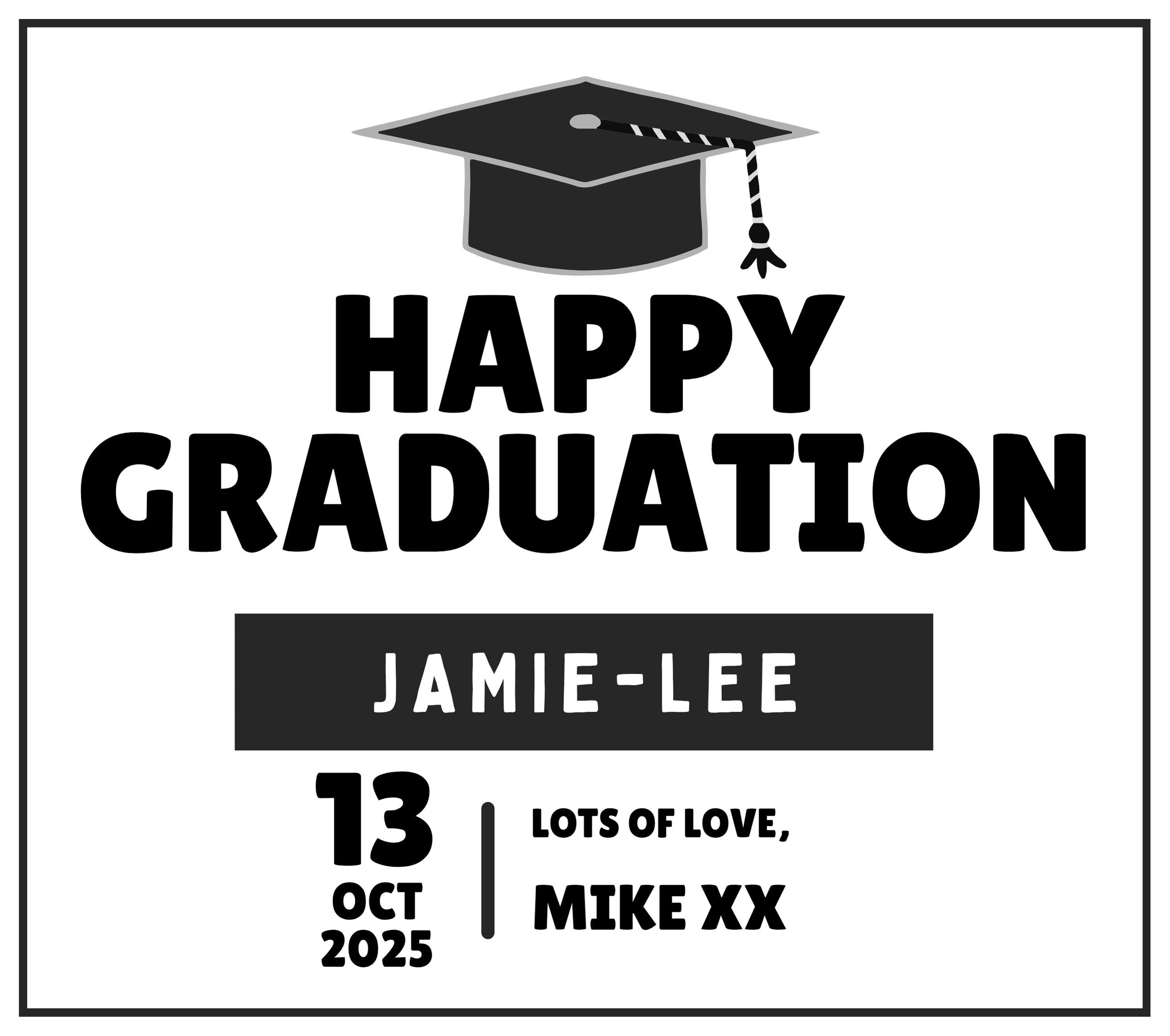 Happy Graduation Personalised Candle | Gifts for Graduation | Gifts for University | Degree Gifts | Student Gifts | Graduation Message Gift Etsy