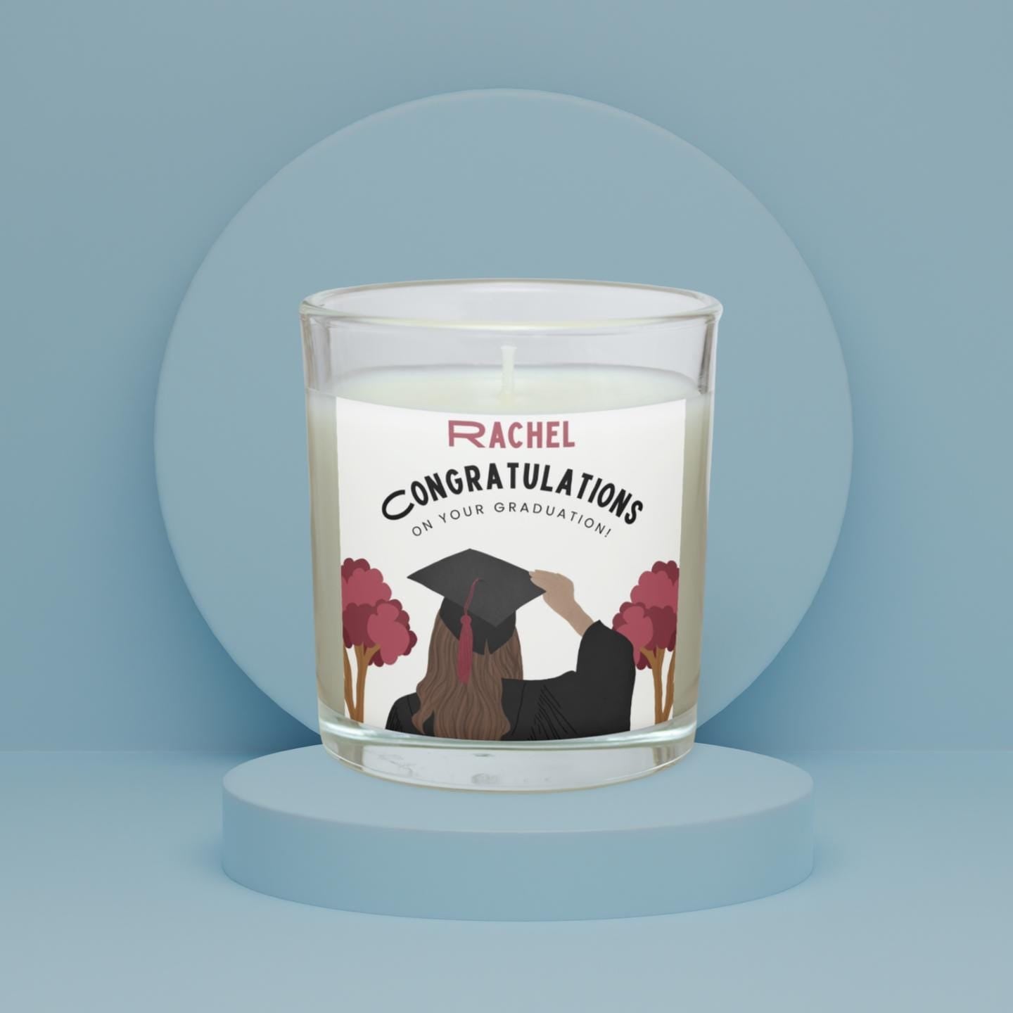 Graduation Name & Message Personalised Candle | Graduate Name Gift | Custom Graduation Congratulations Message | Graduation Message Candle Etsy