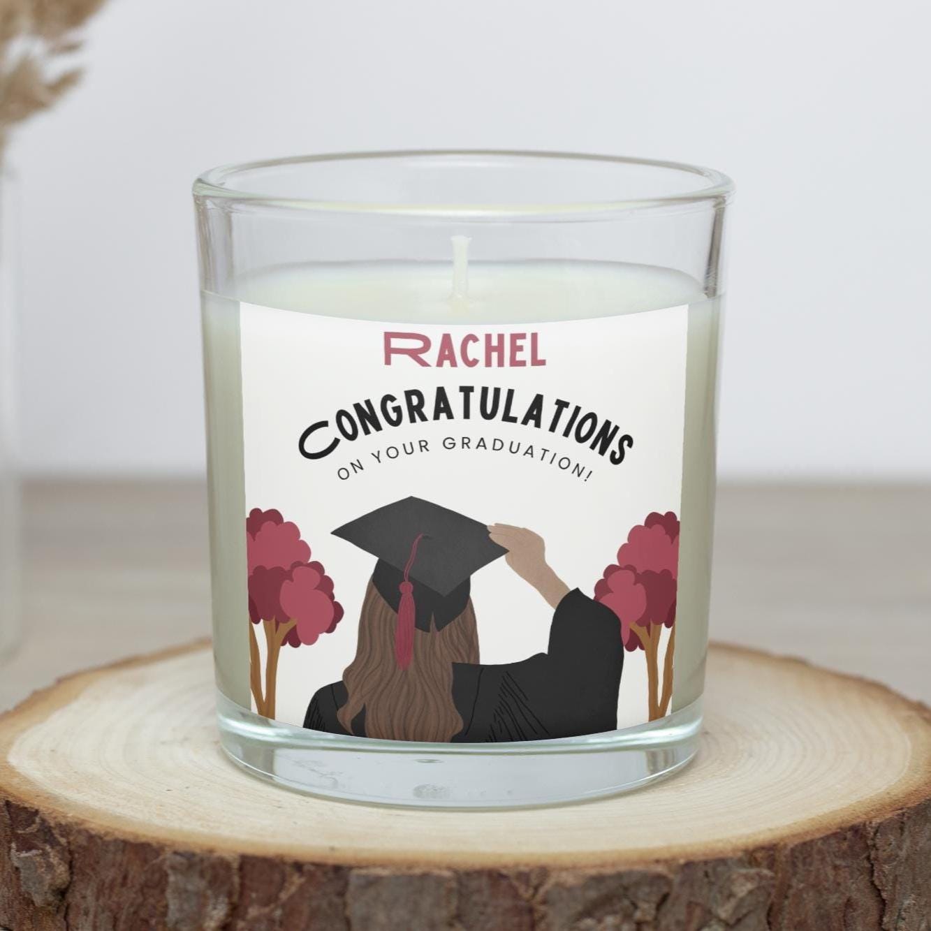 Graduation Name & Message Personalised Candle | Graduate Name Gift | Custom Graduation Congratulations Message | Graduation Message Candle Etsy