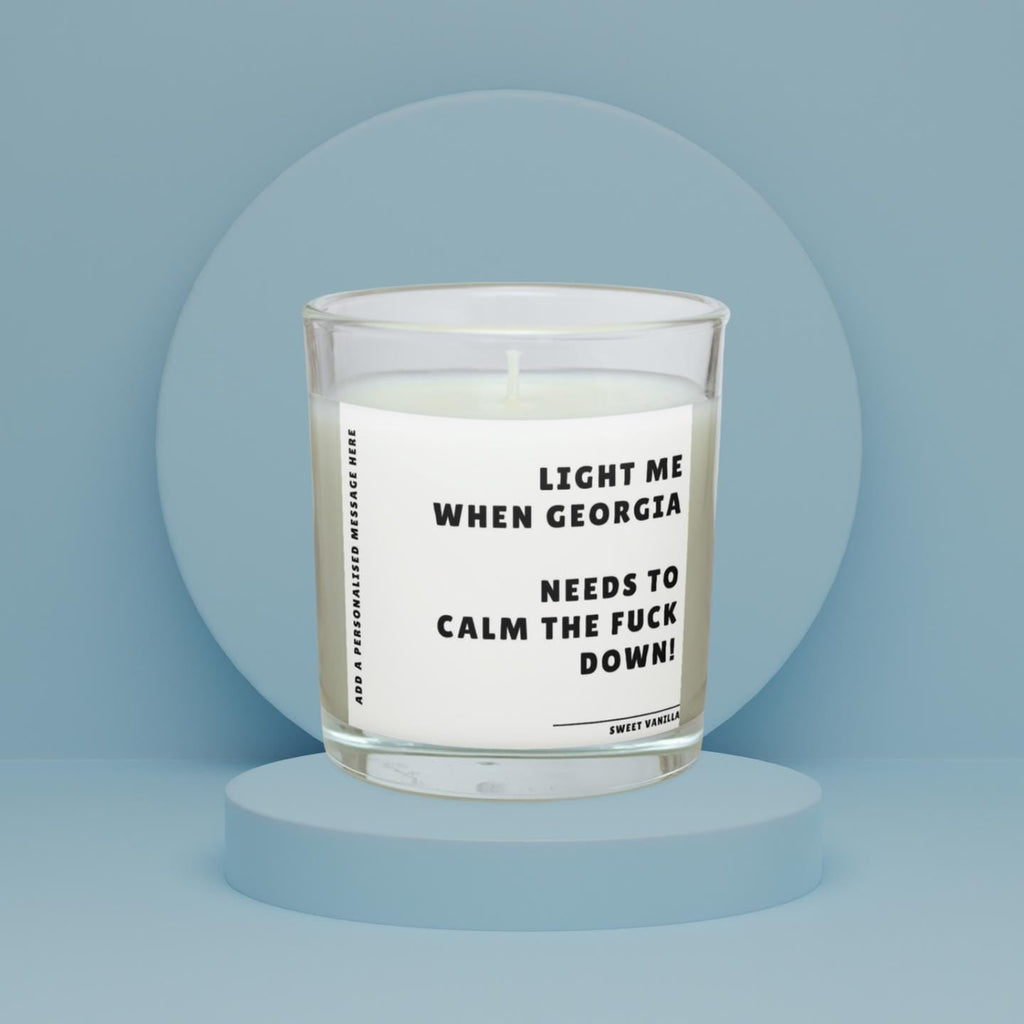 Funny Calm the Fuck Down Personalised Candle | Funny Gift for Friend | Novelty Calm Down Funny Candle | Funny Work Friend | Mum | Sister Etsy