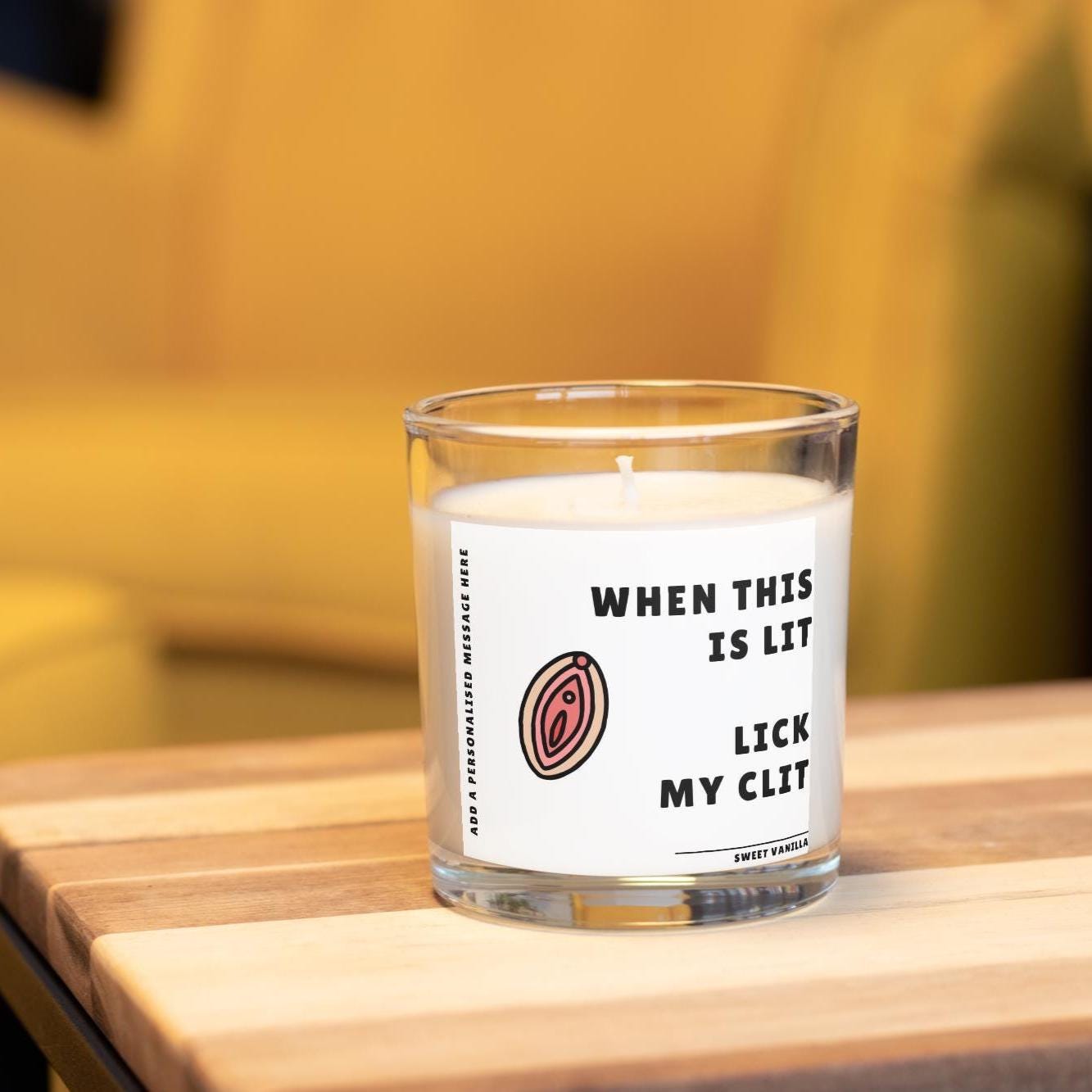 Rude Adult Novelty Personalised Candle | Rude Gifts for Adults | Custom Message Relationship Gift | Valentines Candle | Funny Couples Gift Etsy