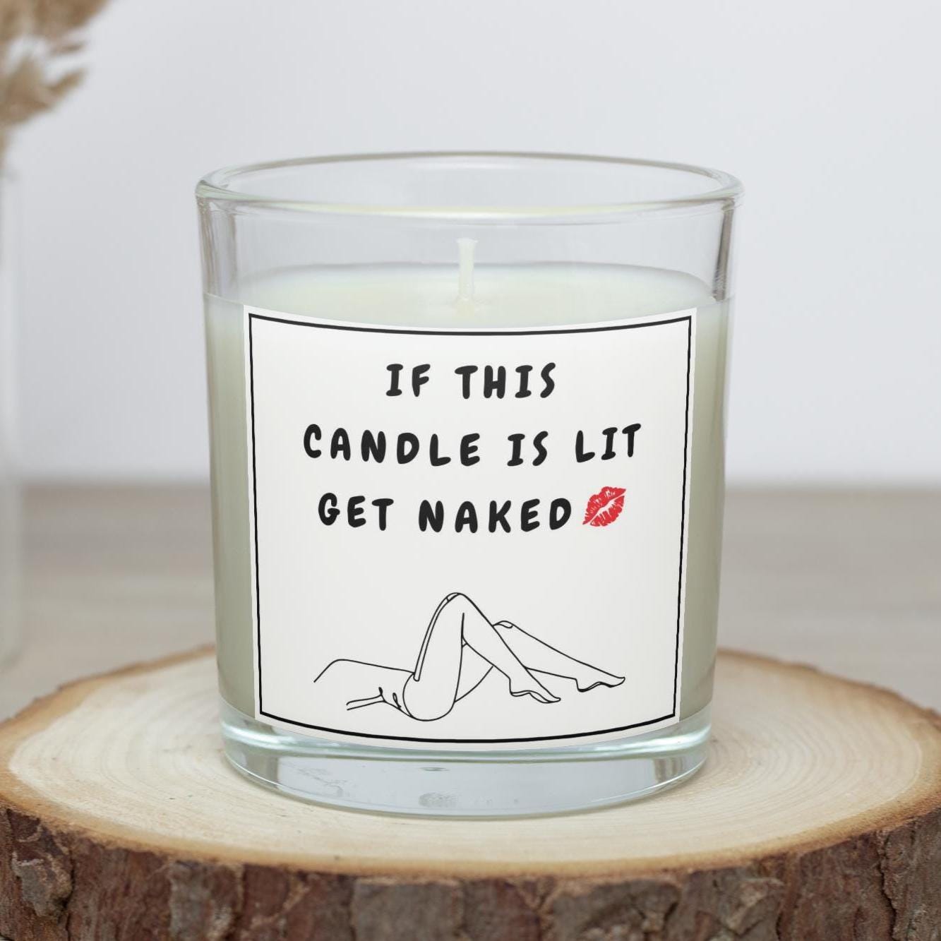 Get Naked Novelty Personalised Candle | Rude Boyfriend Gift | Rude Girlfriend Gift | Funny Adult Candle | Adult Relationship Rude Message Etsy