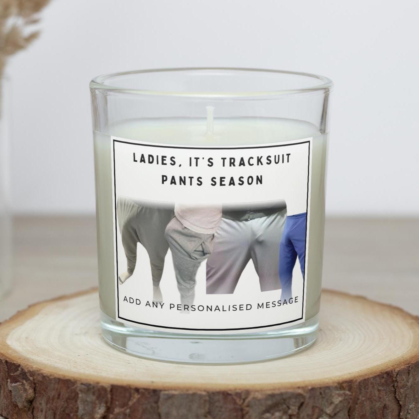 Rude Funny Adult Joke Personalised Candle | Rude Jogging Bottoms Gift | Novelty Rude Gift | Cheeky Funny Gift | Gift for Women | Gay Gift Etsy