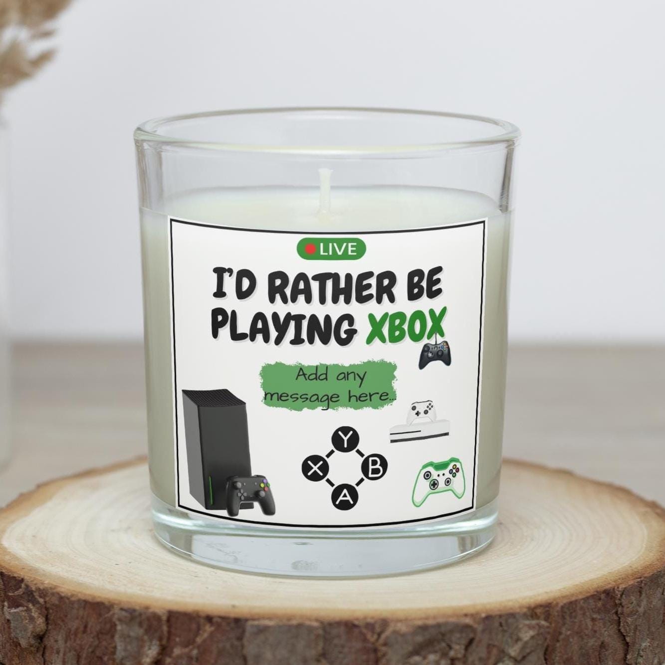Xbox Personalised Gift | Xbox Game Console Personalised Candle | Gift for Xbox Players | Custom Gaming Gift | Xbox Birthday | Xbox Christmas Etsy