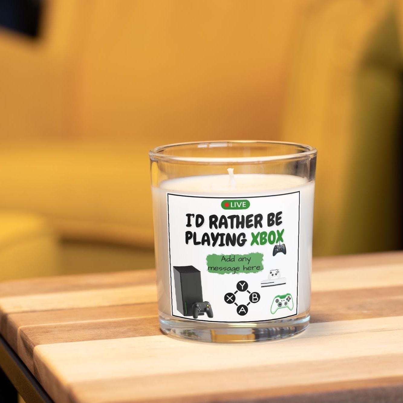 Xbox Personalised Gift | Xbox Game Console Personalised Candle | Gift for Xbox Players | Custom Gaming Gift | Xbox Birthday | Xbox Christmas Etsy