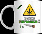 Smoking in Progress Personalised Mug | Funny Weed Gift | Custom Cannabis Coffee Cup with Name & Graphics | Stoner Gift for Him | 420 Mug Etsy