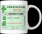 Prescription Tea Coffee Mug Personalised | Funny Coffee Cup | Novelty Gift | Tea Coffee Gift | Personalised Mug | Funny Gift | Secret Santa Etsy