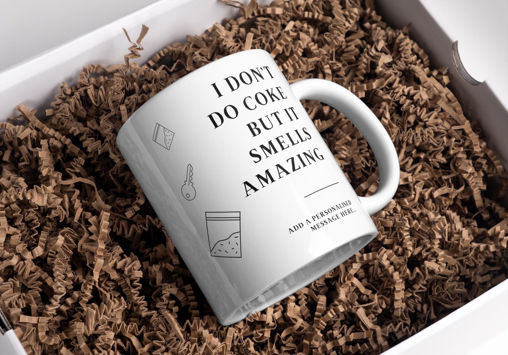 Personalised Cocaine Novelty Mug | Funny Gift | Personalised Mug | Adult Gift | Novelty Drug Gift | Cocaine Gift | Joke Gift | Prank Gift Etsy