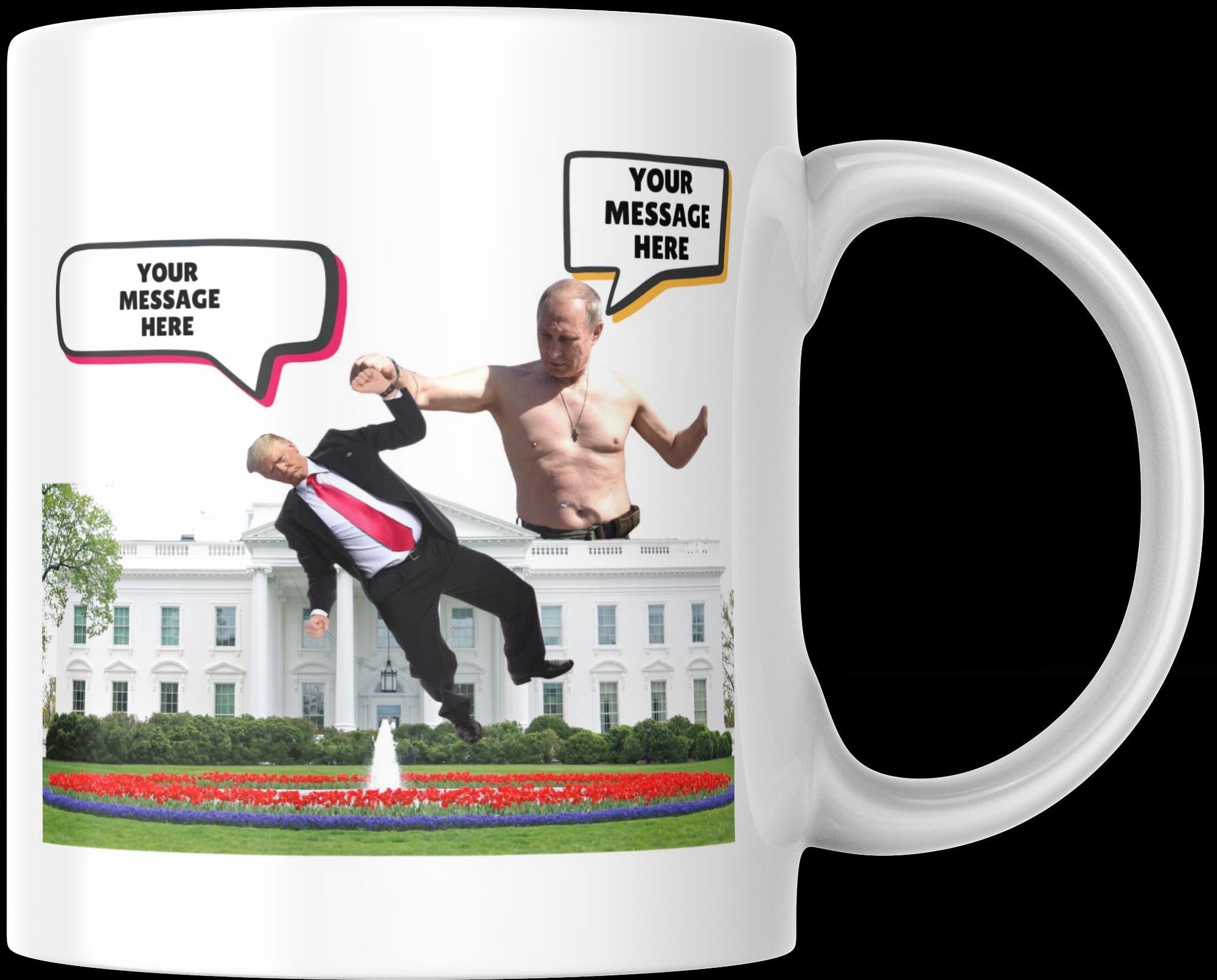 Personalised Political Mug | Funny Gift | Trump Mug | Putin Mug | Novelty Mug | Persoanlised Mug | Joke Gift | Prank Gift | Secret Santa Etsy