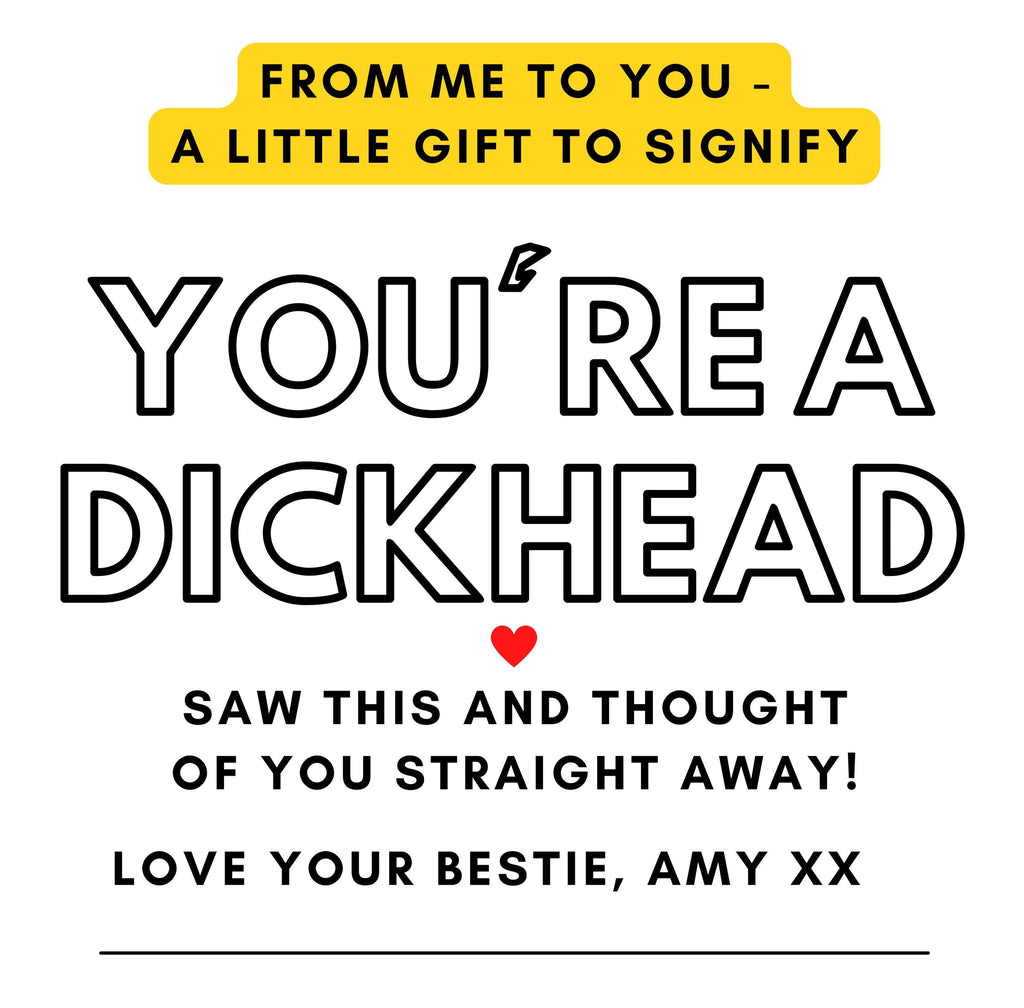 Personalised Mug | Rude Funny Gift | Cheeky Gift | Dickhead Gift | Friend Gift | Secret Santa | Banter Mug | Novelty Mug | Joke Gift | Funny Etsy