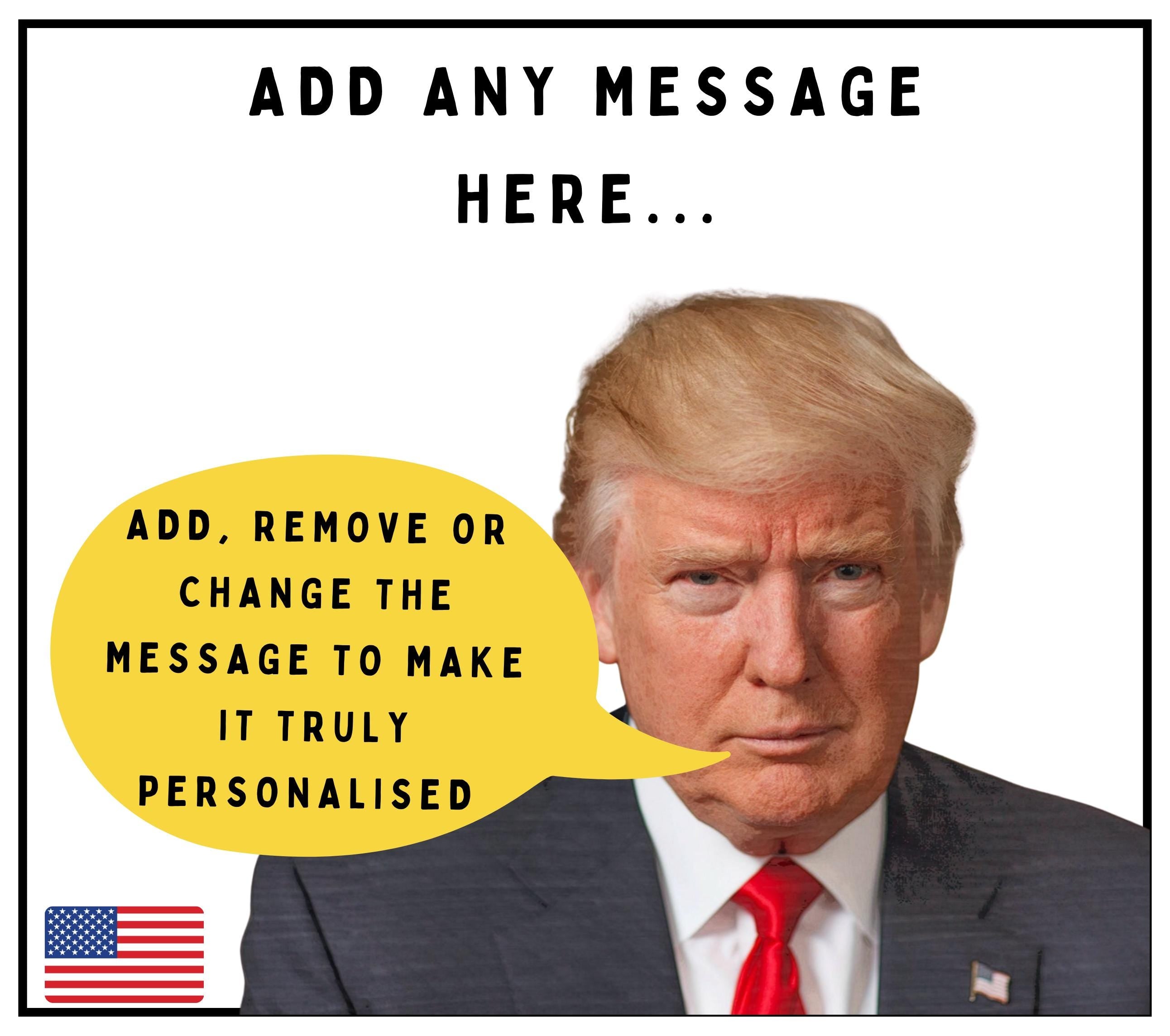 Donald Trump Personalised Candle | Funny Donald Trump Gift | President Trump Message Candle | Donald Trump Fan Gift | Secret Santa Candle Etsy
