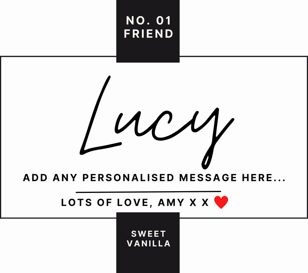 Friend Personalised Candle Gift | Number 1 Friend Gift | Best Friend Candle | Thank You Friend | Friend Birthday Message | Friend Name Gift Etsy