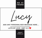 Friend Personalised Candle Gift | Number 1 Friend Gift | Best Friend Candle | Thank You Friend | Friend Birthday Message | Friend Name Gift Etsy