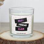 Best Friends Forever Personalised Candle Gift | Bestie for Life Candle | BFF Message Gift | Best Friends with Hearts | Personalised Friend Etsy