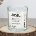 Happy Birthday Name Message Personalised Candle Gift | Birthday Message Gift | Birthday Candle Gift | Custom Birthday | Any Age, Any Message Etsy