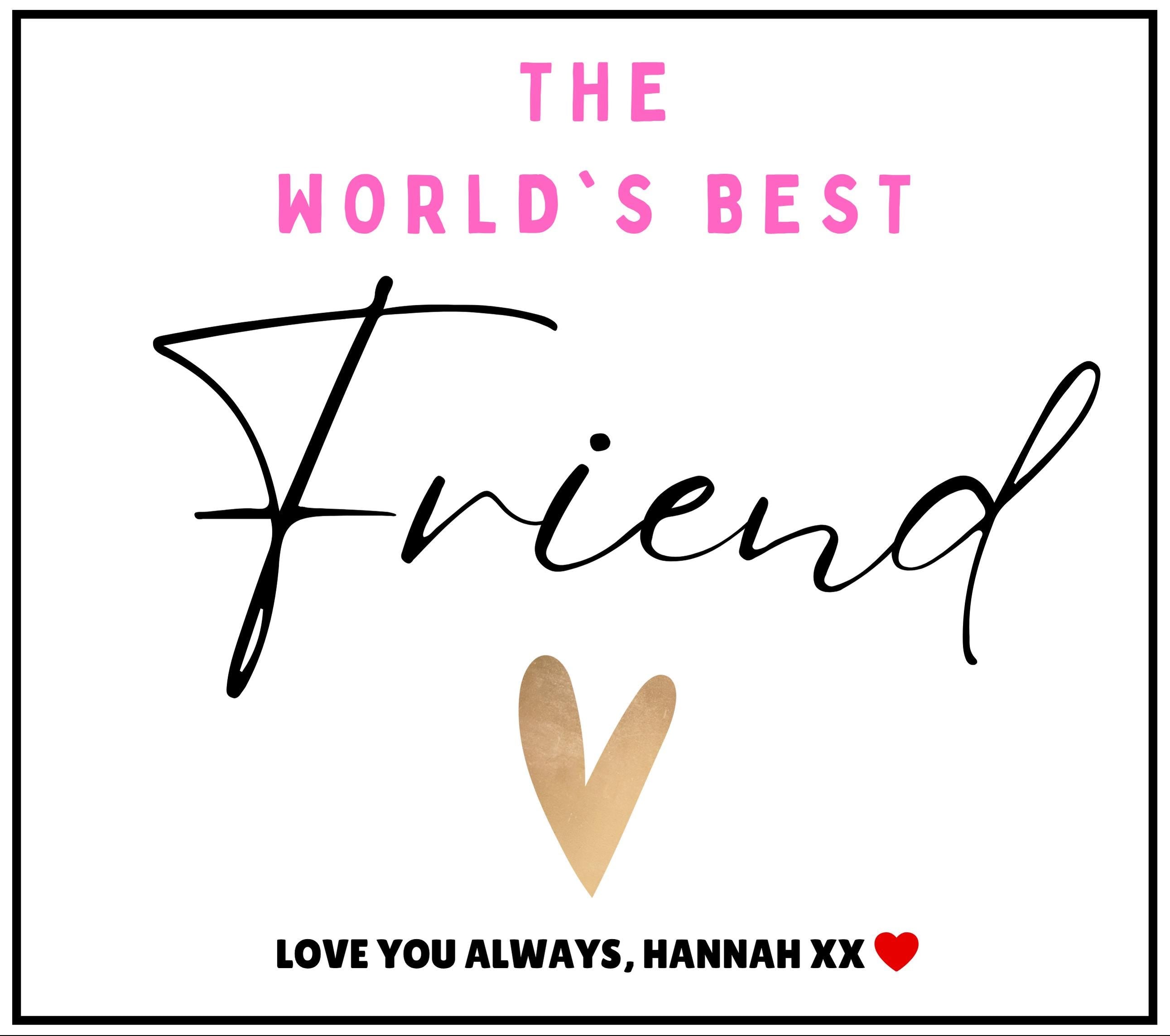 World's Best Friend Personalised Candle Gift | Best Friend Appreciation Gift | Thank You Friend Candle | Thoughtful Message Gift for Friend Etsy