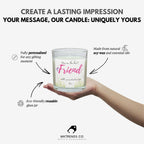 You're the Best Friend Personalised Candle Gift | Best Friend Message Candle | BFF Gift | Friend Candle with Message | Bestie Candle Gift Etsy