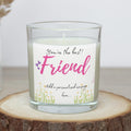 You're the Best Friend Personalised Candle Gift | Best Friend Message Candle | BFF Gift | Friend Candle with Message | Bestie Candle Gift Etsy