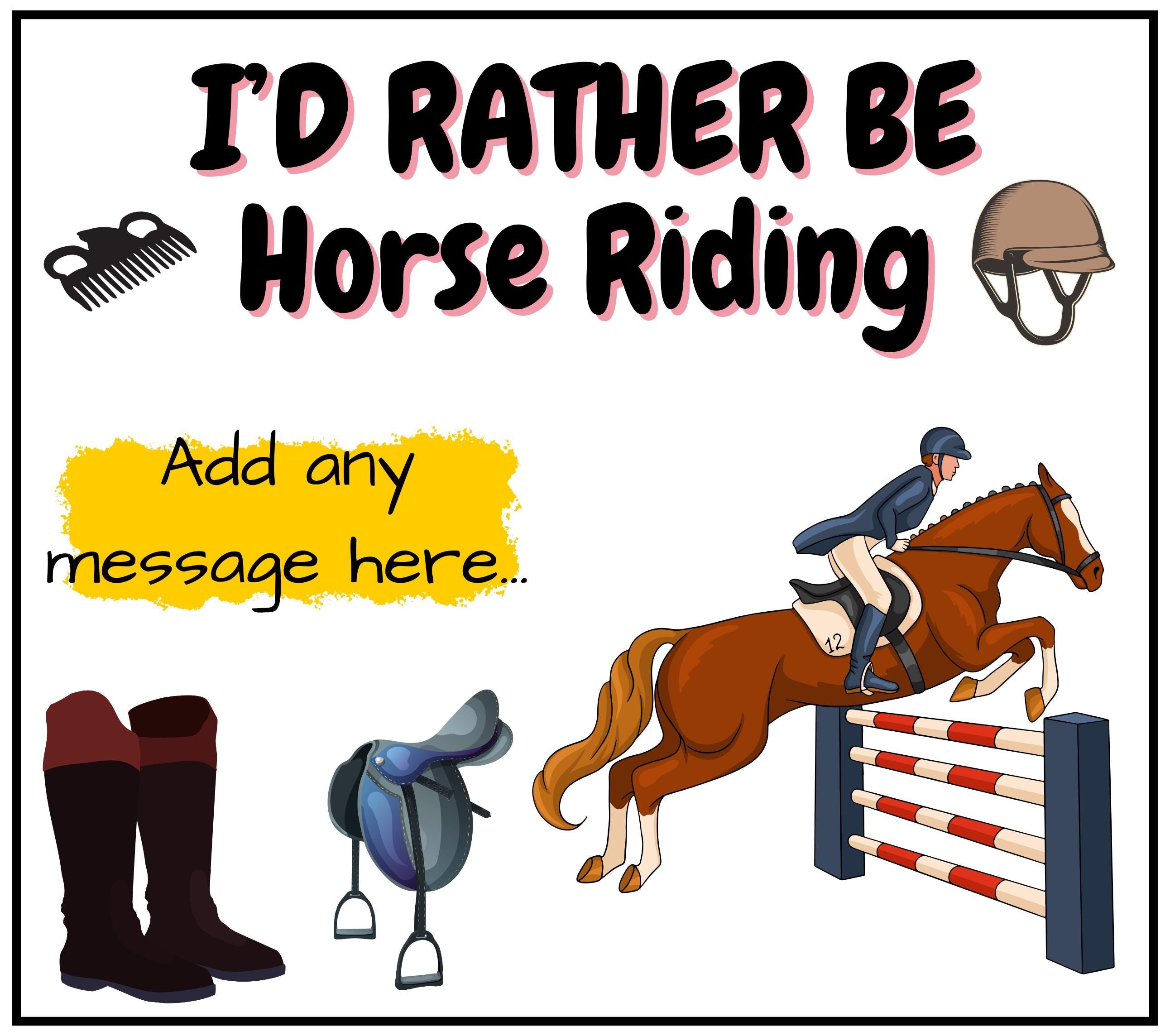 Rather Be Horse Riding Personalised Candle | Horse Lover Gift | Equestrian Candle Gift | Custom Horse Rider Gift | Funny Horse Rider Gifts Etsy