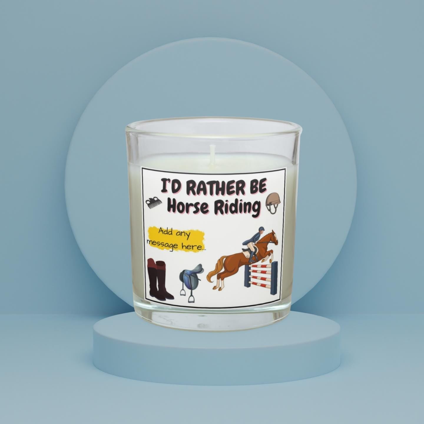 Rather Be Horse Riding Personalised Candle | Horse Lover Gift | Equestrian Candle Gift | Custom Horse Rider Gift | Funny Horse Rider Gifts Etsy