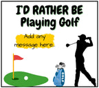 Rather Be Playing Golf Personalised Candle | Gift for Golf | Golf Playing Gift | Custom Golfing Message Gift | Golf Secret Santa | Birthday Etsy