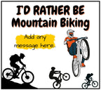 Rather Be Mountain Biking Personalised Candle | Mountain Biker Gift | Gift for Cyclist | Trail Rider Message Gift | Secret Santa | Birthday Etsy